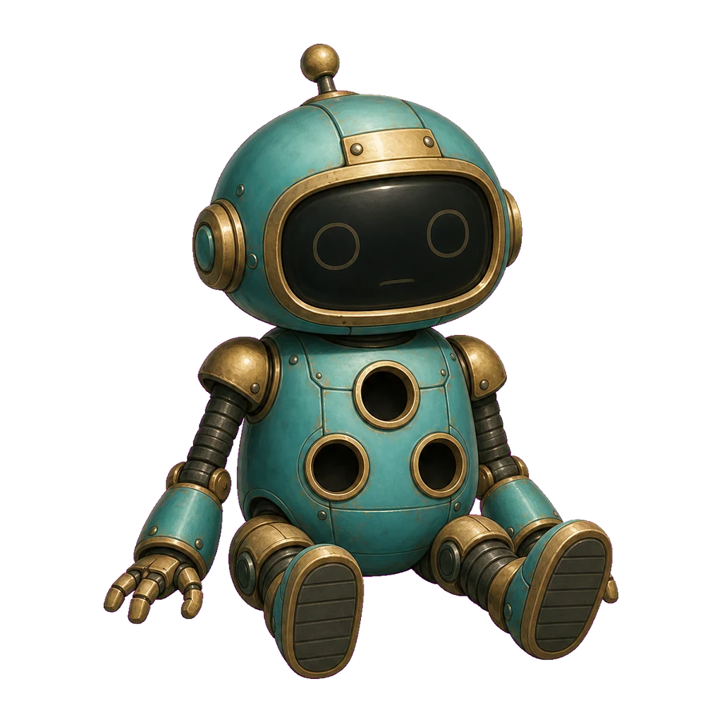 Hareketsiz küçük robot